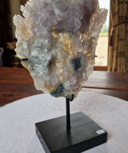 Amethyst Flower 20 Crystal Formation Rare Cluster on Stand 549g H23.5xW16xD8cm - Image 3