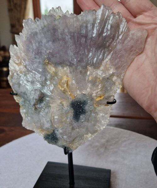 Amethyst Flower 20 Crystal Formation Rare Cluster on Stand 549g H23.5xW16xD8cm - Image 6