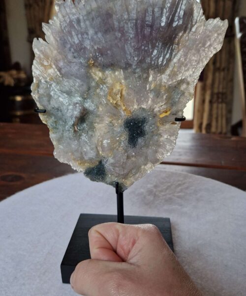 Amethyst Flower 20 Crystal Formation Rare Cluster on Stand 549g H23.5xW16xD8cm - Image 7