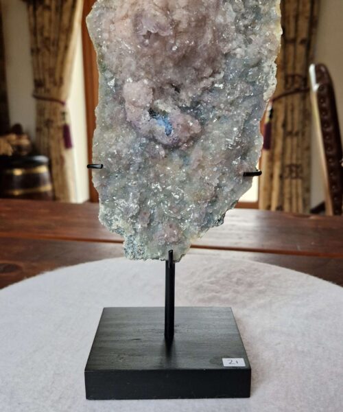 Amethyst Flower 21 Crystal Formation Rare Cluster on Stand 543g H25xW12xD8cm