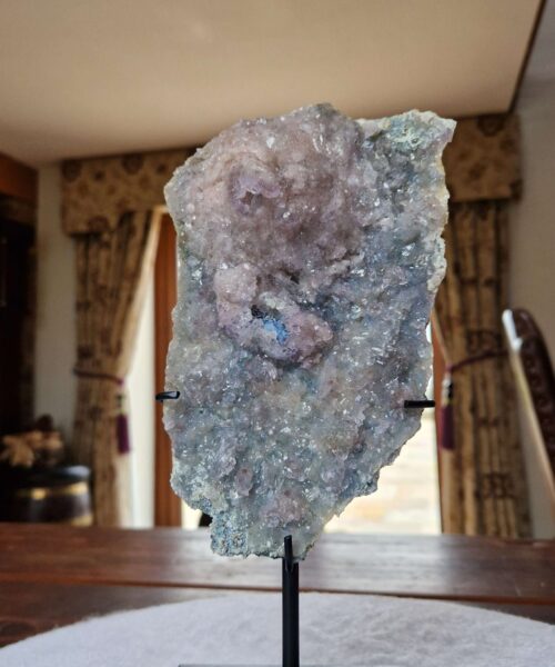 Amethyst Flower 21 Crystal Formation Rare Cluster on Stand 543g H25xW12xD8cm - Image 7
