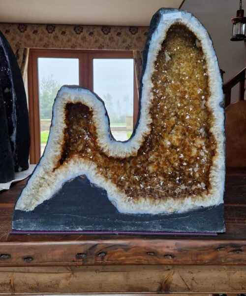 Tall Citrine Geode 447 Crystal Cluster Druzy Premium Grade 44.38kg H52xW52xD20cm - Image 11