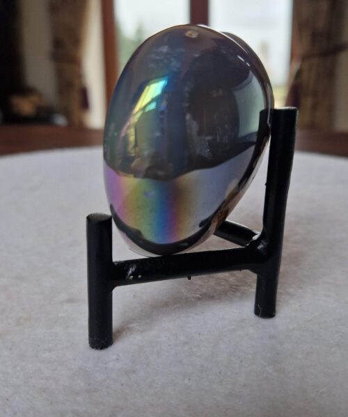 Agate Angel Aura Heart on Stand 30, Aura, Titanium, Cluster, Crystal, Gemstone 315g – H7.5xW8xD5cm - Image 5
