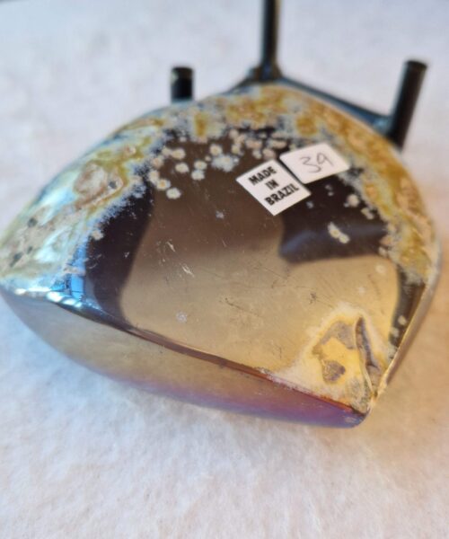 Agate Angel Aura Heart on Stand 39, Aura, Titanium, Cluster, Crystal, Gemstone 496g – H9.5xW10xD5cm - Image 4