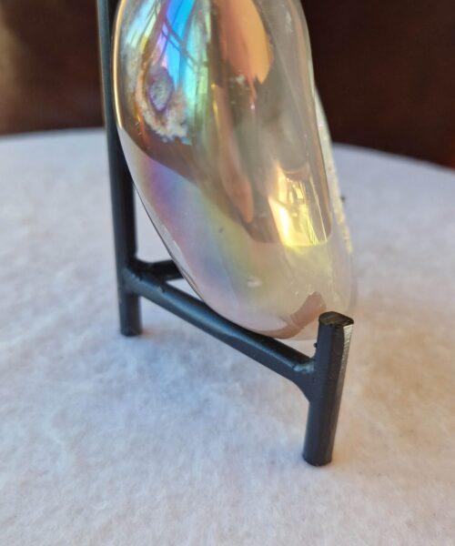 Agate Angel Aura Heart on Stand 42, Aura, Titanium, Cluster, Crystal, Gemstone 664g – H10xW11xD6cm - Image 8