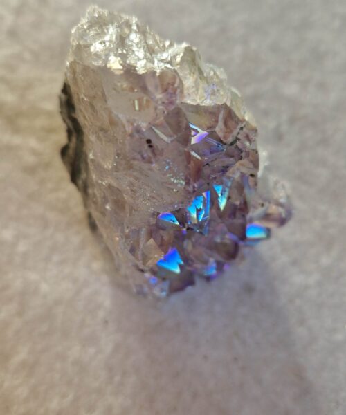Premium High Grade Amethyst Angel Aura Druzy 230 Mini Geode Cluster Piece Cut Base 241g H7.5xW5xD6cm - Image 9