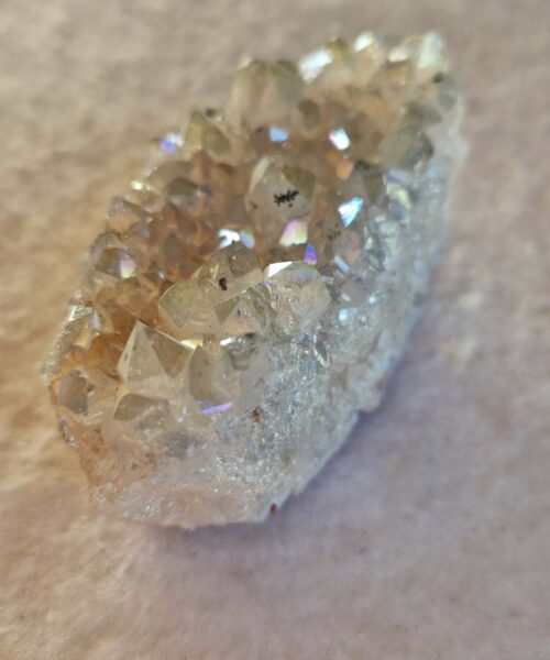 Premium High Grade Amethyst Angel Aura Druzy 231 Mini Geode Cluster Piece Cut Base 163g H7xW4xD3.5cm - Image 9