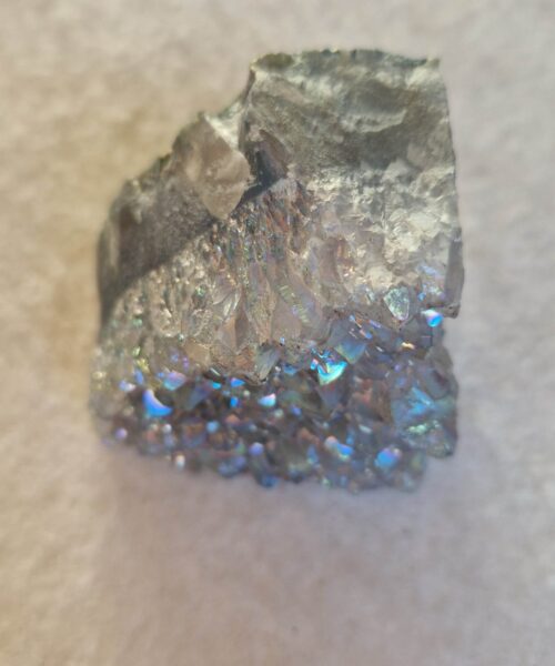 Premium High Grade Amethyst Angel Aura Druzy 232 Mini Geode Cluster Piece Cut Base 227g H5.5xW5.5xD4.5cm - Image 9