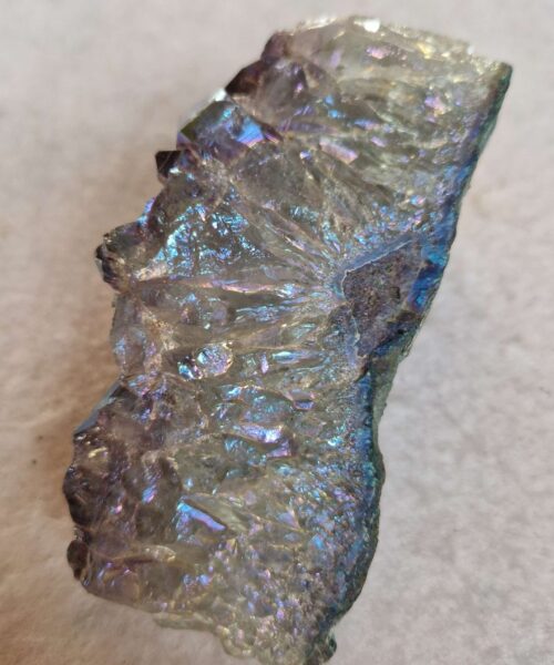 Premium High Grade Amethyst Angel Aura Druzy 247 Mini Geode Cluster Piece Cut Base 344g H10xW5.5xD6cm - Image 9