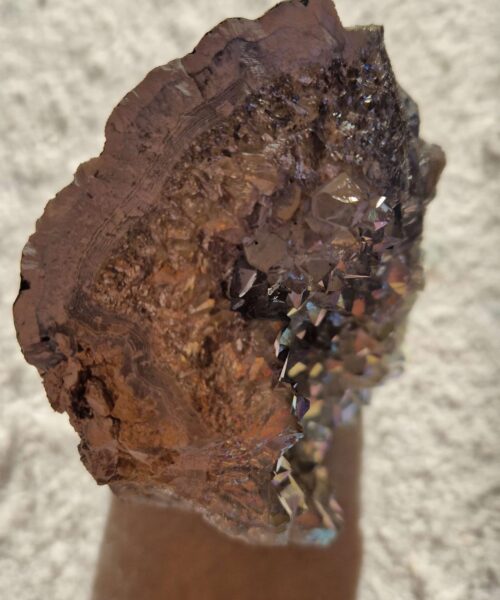Premium High Grade Amethyst Angel Aura Druzy 252 Mini Geode Cluster Piece Cut Base 1.127g H13xW9.5xD7.5cm - Image 6