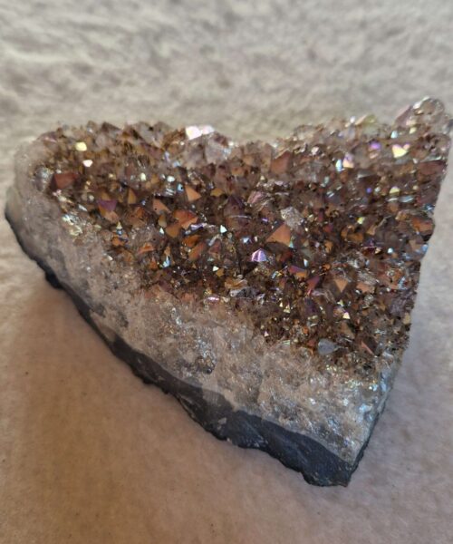 Premium High Grade Amethyst Angel Aura Druzy 254 Mini Geode Cluster Piece Cut Base 667g H12xW10.5xD5cm - Image 6