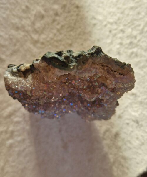 Premium High Grade Amethyst Angel Aura Druzy 255 Mini Geode Cluster Piece Cut Base 1.277g H19xW12.5xD5cm - Image 8