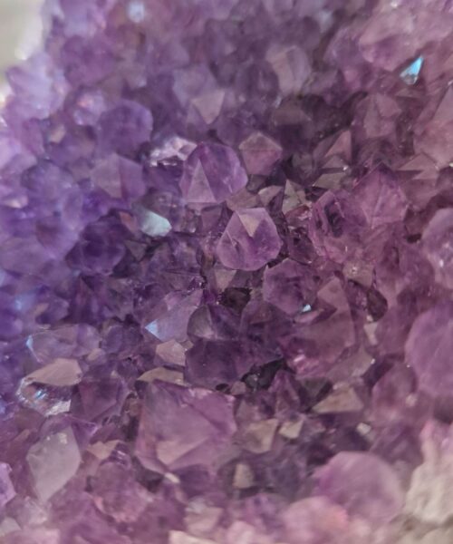 Premium High Grade Amethyst Druzy 334 Mini Geode Cluster Piece Cut Base 782g H10xW10xD9cm - Image 6