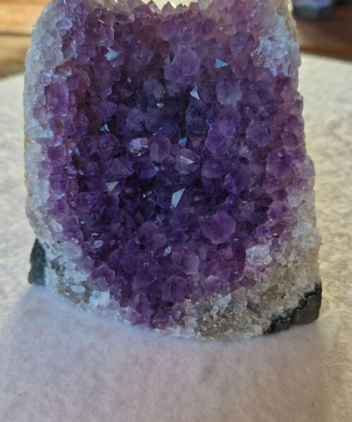 Premium High Grade Amethyst Druzy 334 Mini Geode Cluster Piece Cut Base 782g H10xW10xD9cm - Image 7