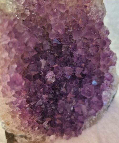 Premium High Grade Amethyst Druzy 334 Mini Geode Cluster Piece Cut Base 782g H10xW10xD9cm - Image 8
