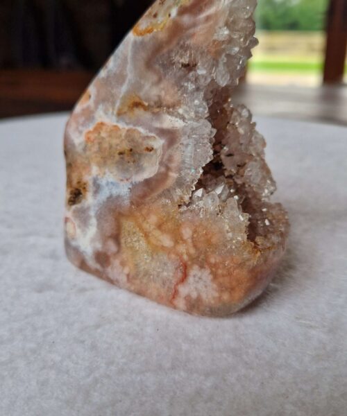 Alternative view of Pink Amethyst Freeform 23 Self Standing Healing Crystal Natural Crystal Gem 311g – H8.5xW7.5xD4cm