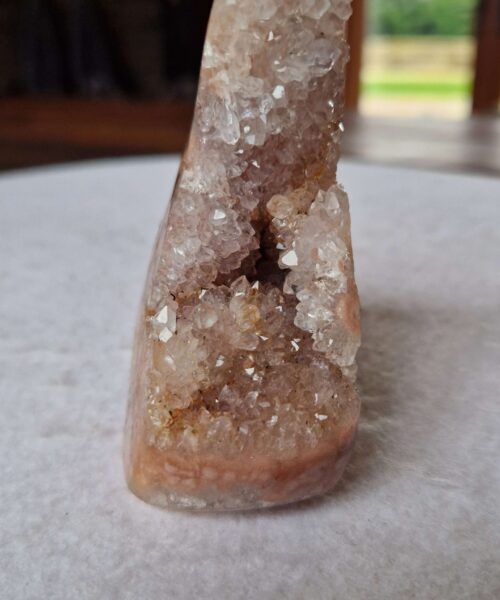 Pink Amethyst Freeform 23 Self Standing Healing Crystal Natural Crystal Gem 311g – H8.5xW7.5xD4cm