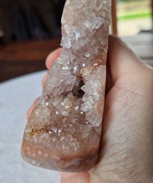 Pink Amethyst Freeform 23 Self Standing Healing Crystal Natural Crystal Gem 311g – H8.5xW7.5xD4cm - Image 7