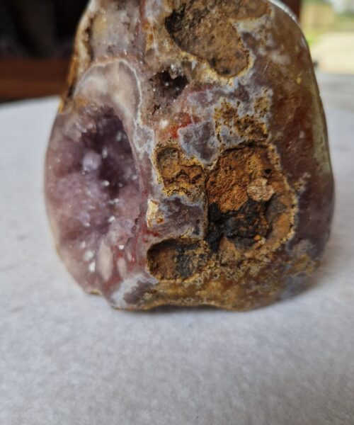 Alternative view of Pink Amethyst Freeform 28 Self Standing Healing Crystal Natural Crystal Gem 735g – H9xW7.5xD8cm