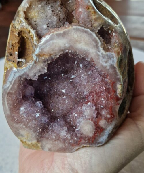Pink Amethyst Freeform 28 Self Standing Healing Crystal Natural Crystal Gem 735g – H9xW7.5xD8cm - Image 7