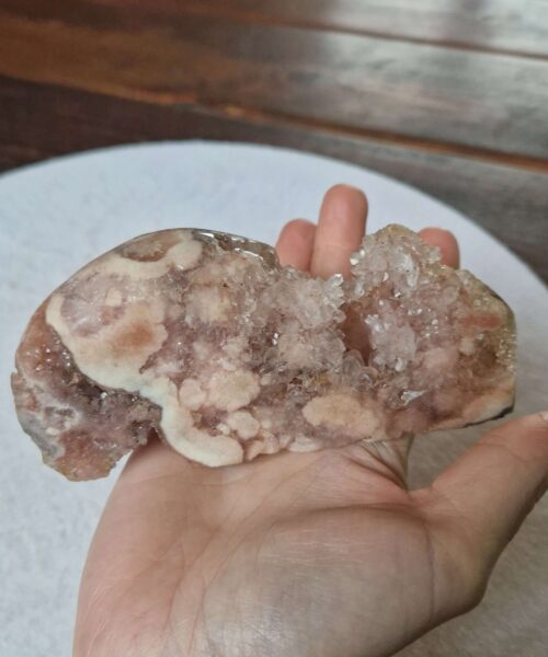Pink Amethyst Freeform 30 Self Standing Healing Crystal Natural Crystal Gem 382g – H6xW12.5xD4cm - Image 6