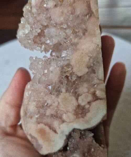Pink Amethyst Freeform 30 Self Standing Healing Crystal Natural Crystal Gem 382g – H6xW12.5xD4cm - Image 8