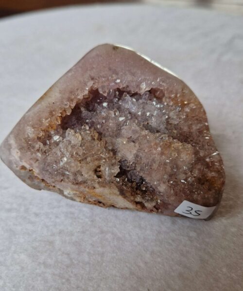 Pink Amethyst Freeform 35 Self Standing Healing Crystal Natural Crystal Gem 350g – H4.5xW9.5xD8cm