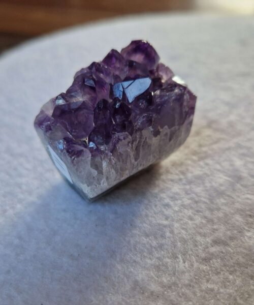 Premium Amethyst Quartz Purple Druzy Side Point 11 Crystal Tower 85g H3.5xW5xD2.5cm - Image 3