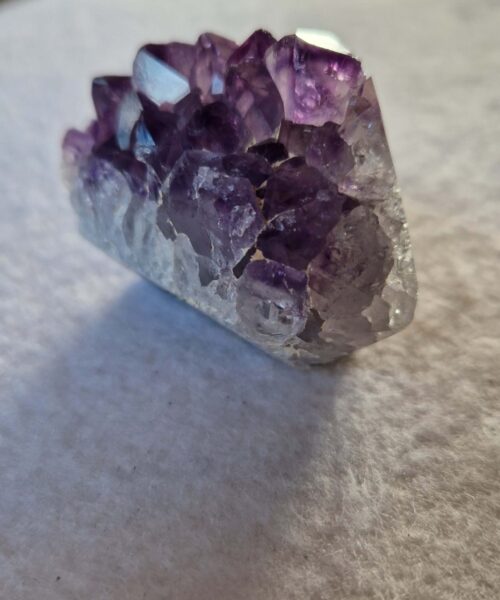 Premium Amethyst Quartz Purple Druzy Side Point 11 Crystal Tower 85g H3.5xW5xD2.5cm - Image 4