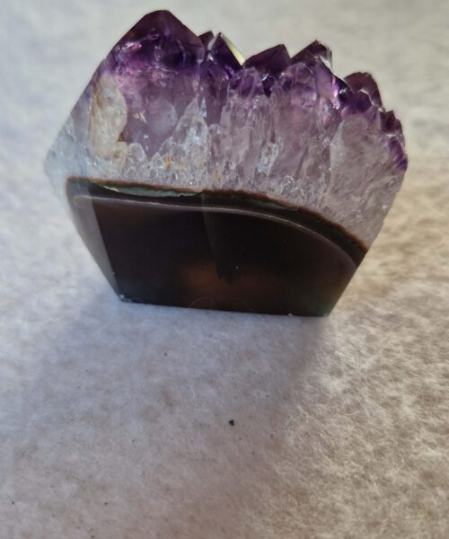 Premium Amethyst Quartz Purple Druzy Side Point 11 Crystal Tower 85g H3.5xW5xD2.5cm - Image 7