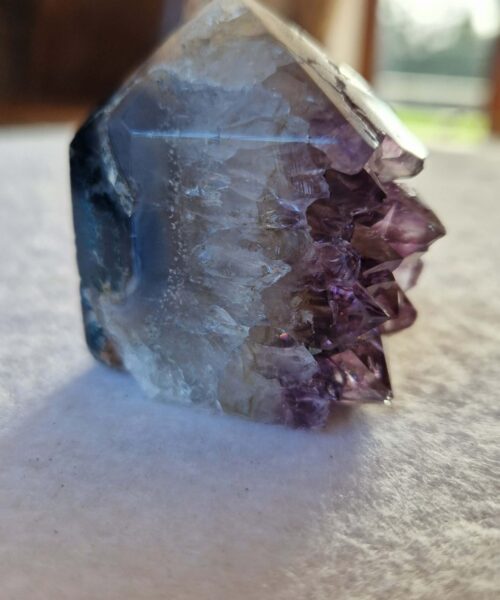 Premium Amethyst Quartz Purple Druzy Side Point 12 Crystal Tower 109g H4.5xW4.5xD3cm - Image 4