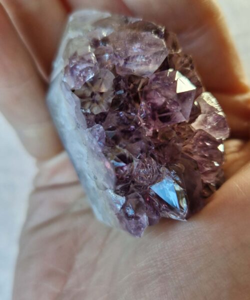 Premium Amethyst Quartz Purple Druzy Side Point 12 Crystal Tower 109g H4.5xW4.5xD3cm - Image 8