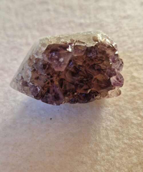 Premium Amethyst Quartz Purple Druzy Side Point 13 Crystal Tower 82g H4.5xW3xD3.5cm - Image 4