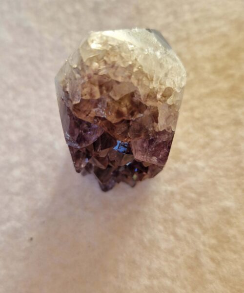 Premium Amethyst Quartz Purple Druzy Side Point 13 Crystal Tower 82g H4.5xW3xD3.5cm - Image 8