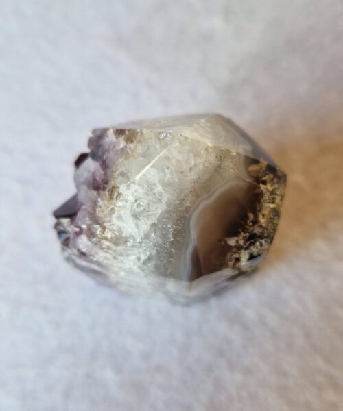 Premium Amethyst Quartz Purple Druzy Side Point 14 Crystal Tower 122g H5xW4.5xD4.5cm - Image 4