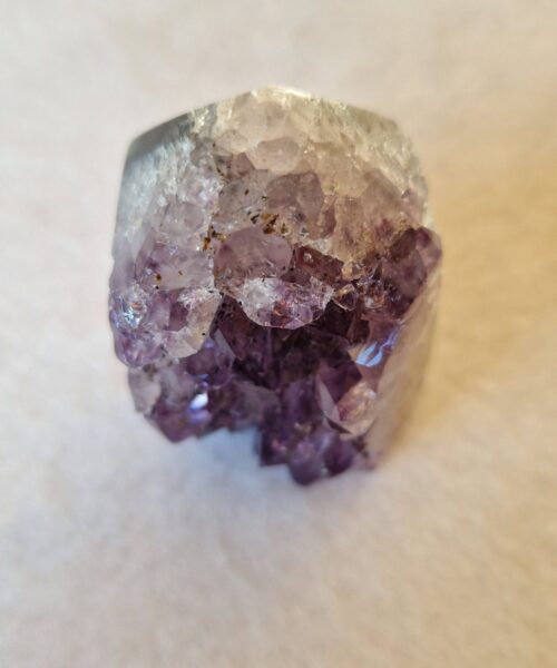 Premium Amethyst Quartz Purple Druzy Side Point 15 Crystal Tower 120g H5.5xW3.5xD3.5cm - Image 4