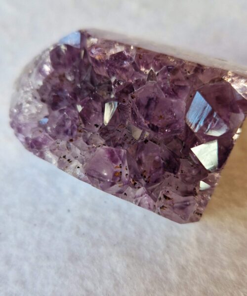 Premium Amethyst Quartz Purple Druzy Side Point 15 Crystal Tower 120g H5.5xW3.5xD3.5cm - Image 9