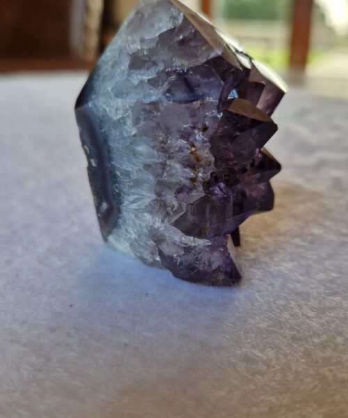 Premium Amethyst Quartz Purple Druzy Side Point 16 Crystal Tower 136g H5xW4xD4.5cm - Image 3