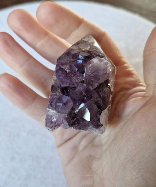 Premium Amethyst Quartz Purple Druzy Side Point 16 Crystal Tower 136g H5xW4xD4.5cm - Image 5