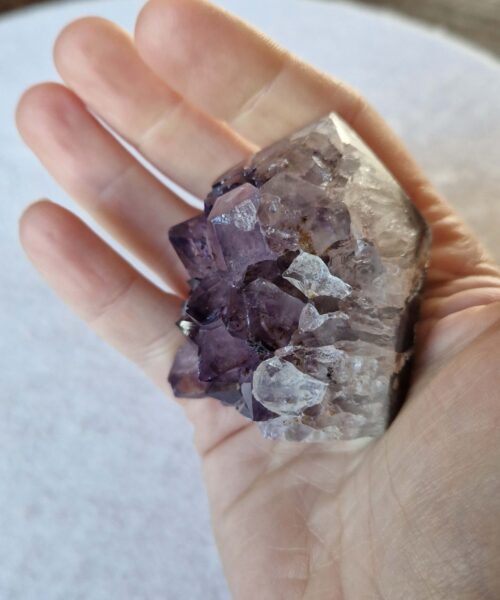 Premium Amethyst Quartz Purple Druzy Side Point 16 Crystal Tower 136g H5xW4xD4.5cm - Image 6