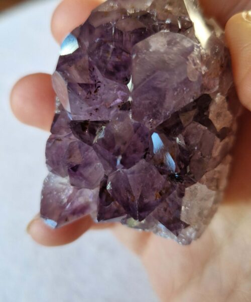 Premium Amethyst Quartz Purple Druzy Side Point 16 Crystal Tower 136g H5xW4xD4.5cm - Image 8