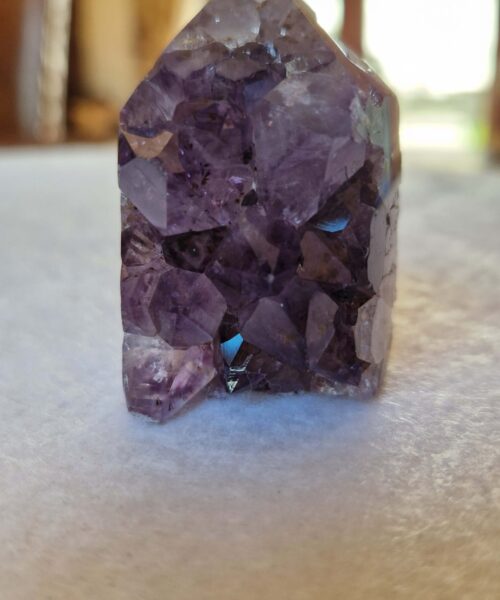 Premium Amethyst Quartz Purple Druzy Side Point 16 Crystal Tower 136g H5xW4xD4.5cm - Image 9