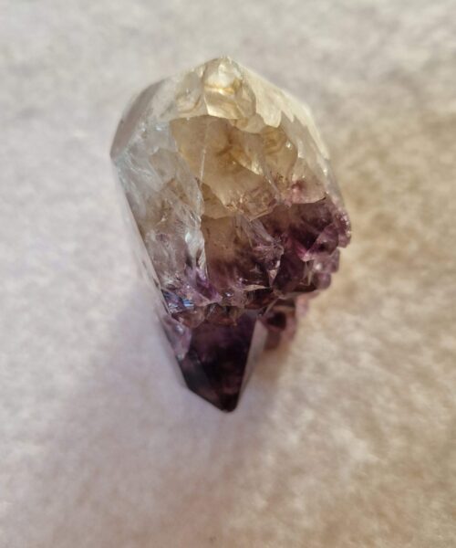 Premium Amethyst Quartz Purple Druzy Side Point 17 Crystal Tower 132g H5.5xW3xD5cm - Image 4