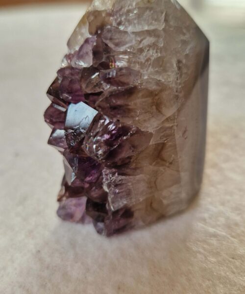 Premium Amethyst Quartz Purple Druzy Side Point 18 Crystal Tower 113g H5xW4xD3cm - Image 9