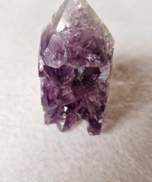 Premium Amethyst Quartz Purple Druzy Side Point 19 Crystal Tower 130g H5.5xW4xD3cm - Image 4