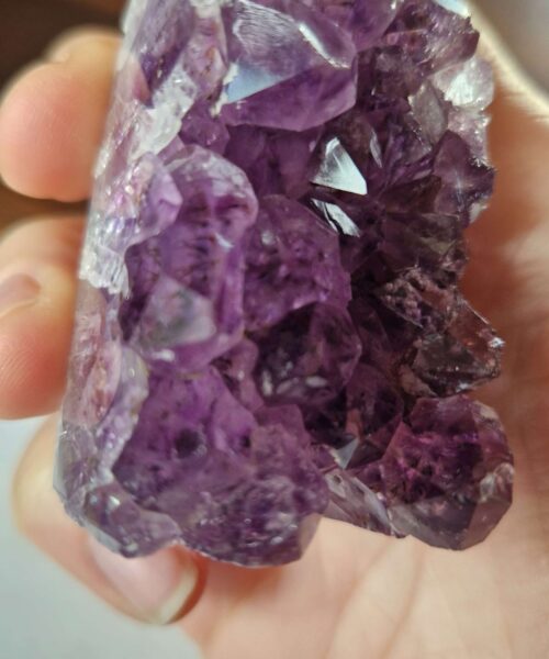 Premium Amethyst Quartz Purple Druzy Side Point 19 Crystal Tower 130g H5.5xW4xD3cm - Image 8