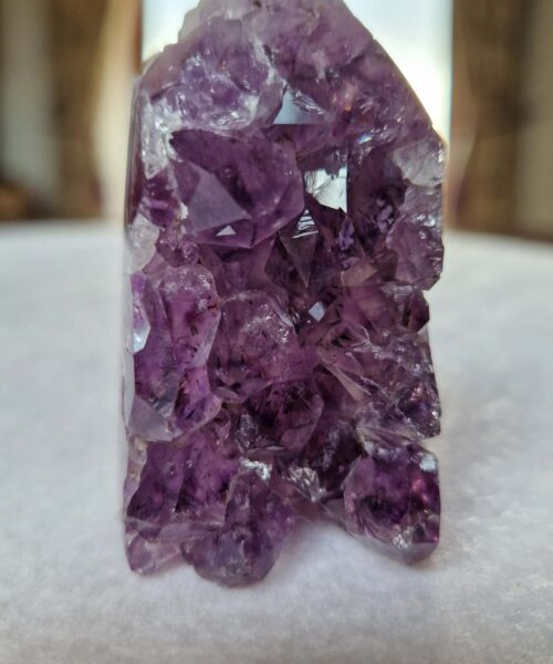 Premium Amethyst Quartz Purple Druzy Side Point 19 Crystal Tower 130g H5.5xW4xD3cm
