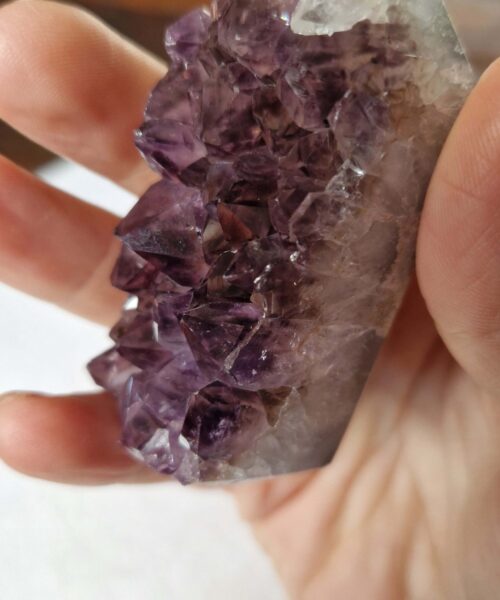Premium Amethyst Quartz Purple Druzy Side Point 20 Crystal Tower 146g H6.5xW4xD3cm - Image 9
