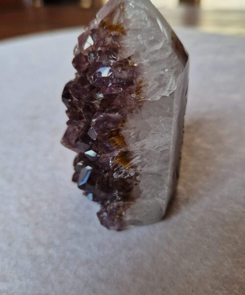 Premium Amethyst Quartz Purple Druzy Side Point 22 Crystal Tower 206g H7xW4xD4.5cm - Image 3