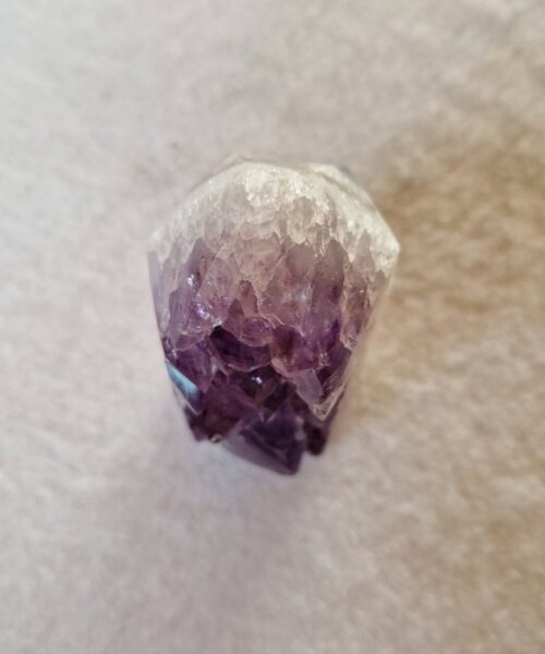 Premium Amethyst Quartz Purple Druzy Side Point 23 Crystal Tower 220g H7.5xW4.5xD4cm - Image 4